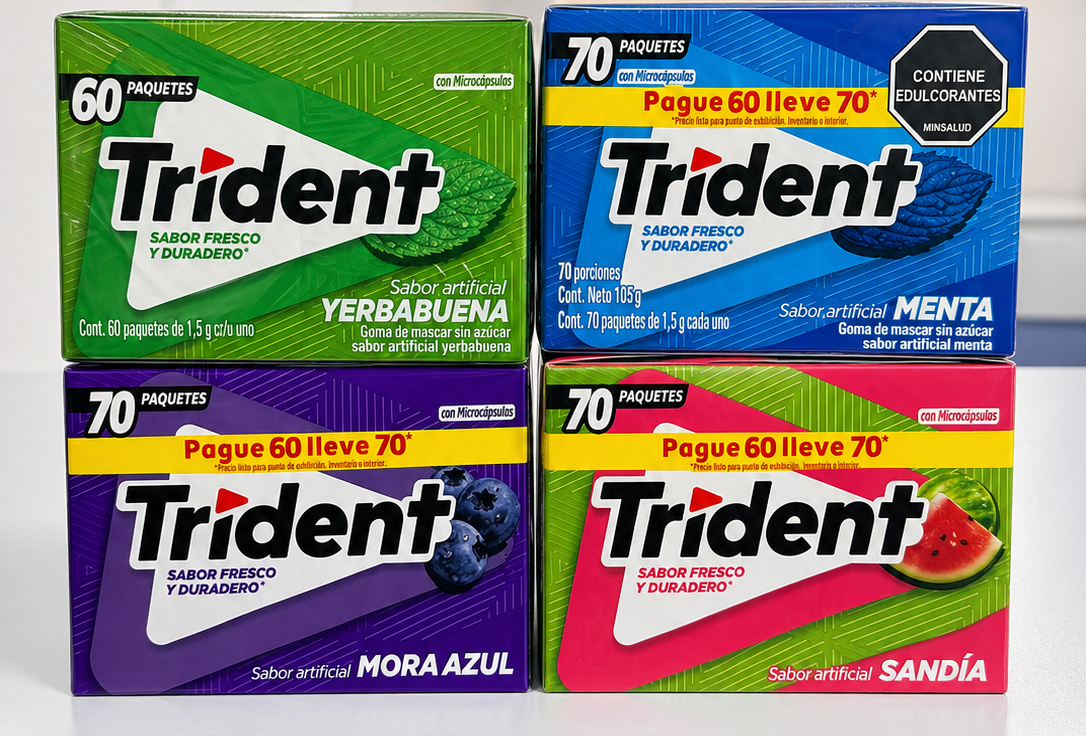 TRIDENT SURTIDO X 60 UND