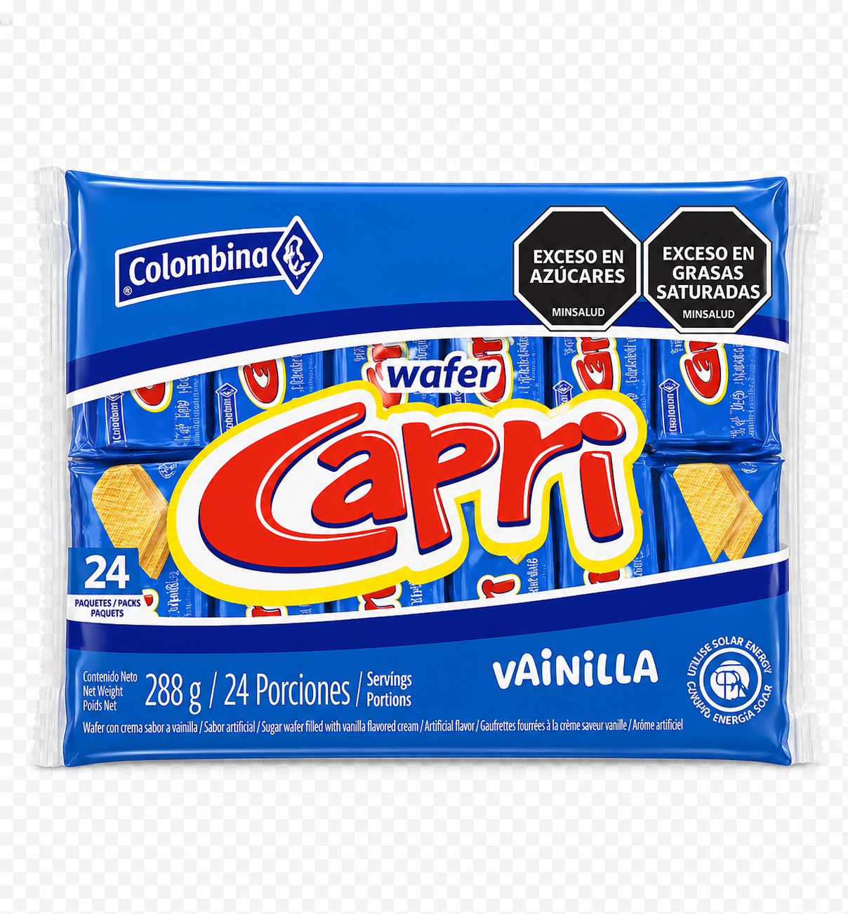 GALLETA WAFER CAPRI BOLSA X 24 UND